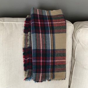 Blanket scarf, plaid